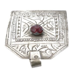 Amazigh Old Silver KTAB Amulet Necklace Antique Talisman