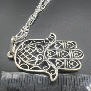 Berber Handmade Sterling Silver Yaz Pendant Tribal Necklace