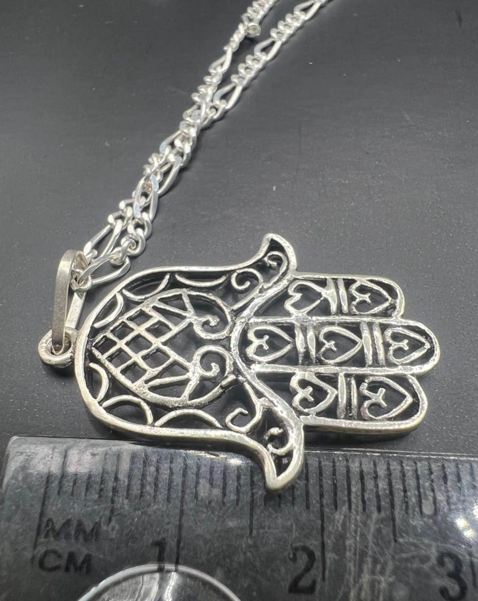 Berber Handmade Sterling Silver Yaz Pendant Tribal Necklace