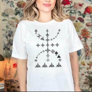 Berber Kabyle Yaz Symbol Design Traditional Style Shirt