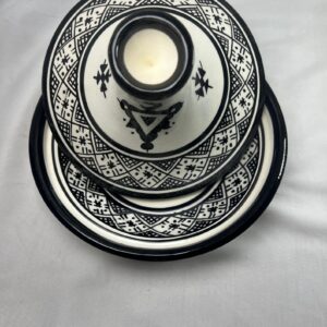 Berber serving table set water juice black Tagine