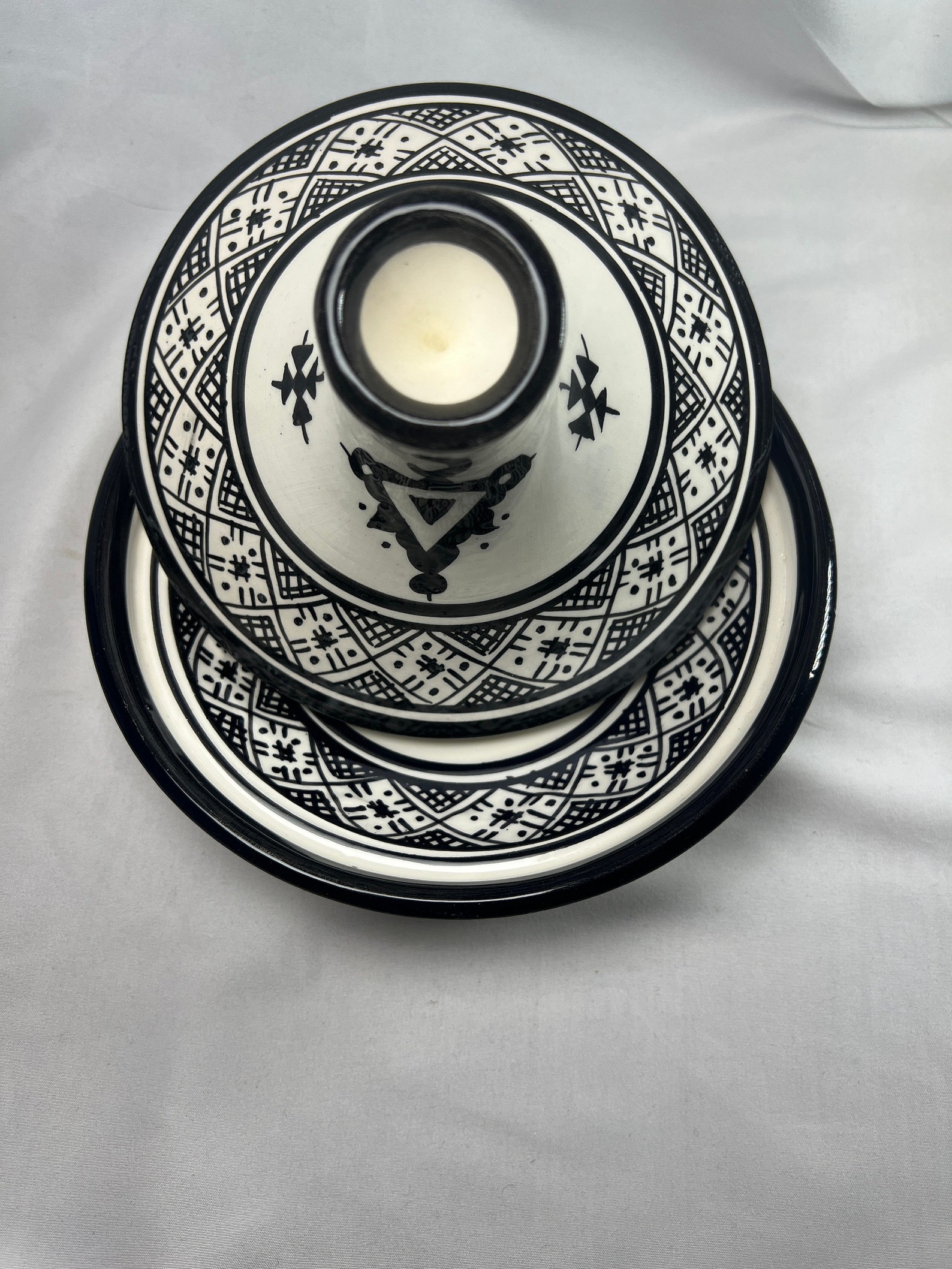 Berber serving table set water juice black Tagine