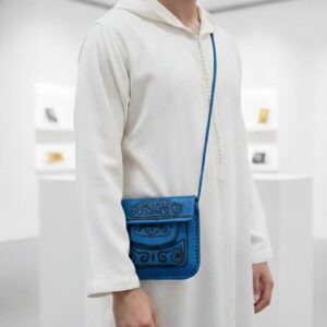 Berber Agrab Leather Handmade Souss Pouch Traditional Bag