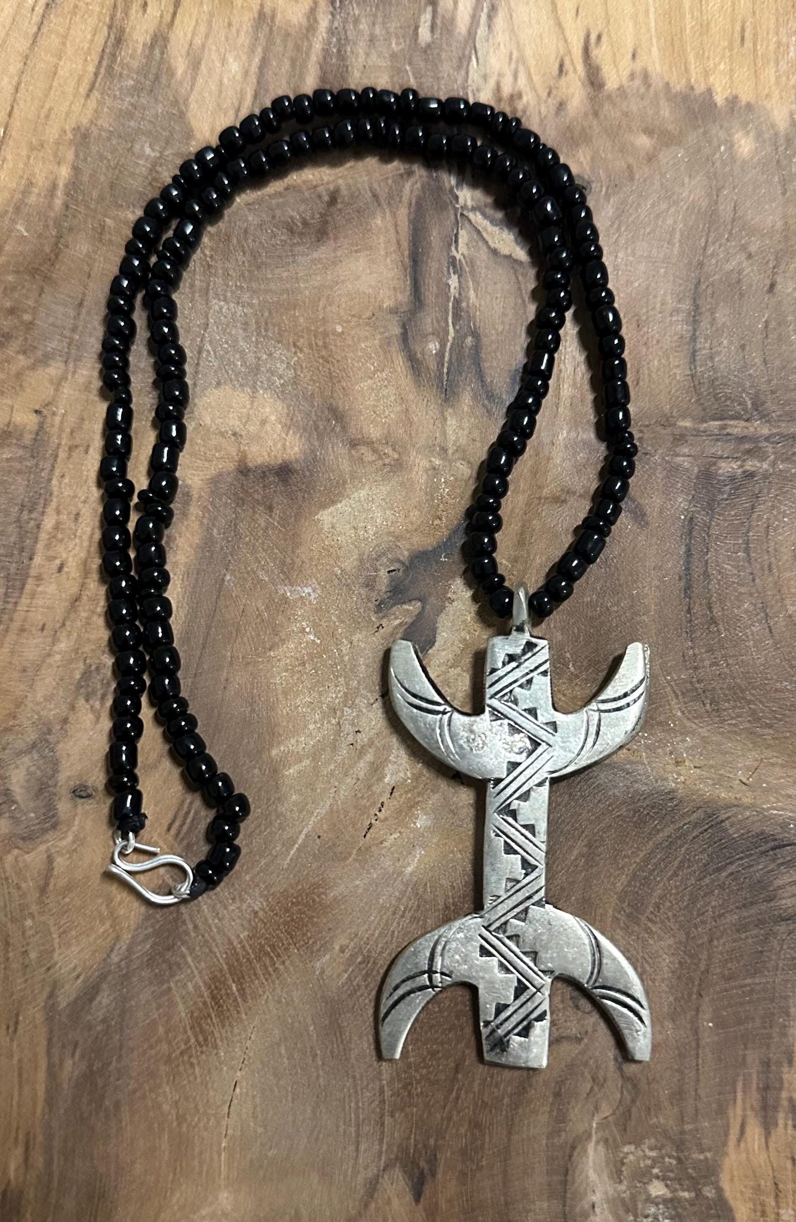 Berber Yaz Symbol Handmade Metal Stone Kette Necklace