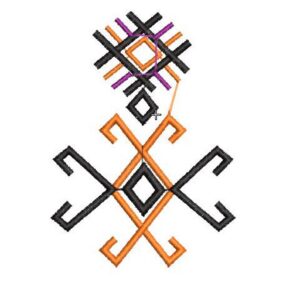 Berber Style Pillow Embroidery Pattern Duvet Cover Design