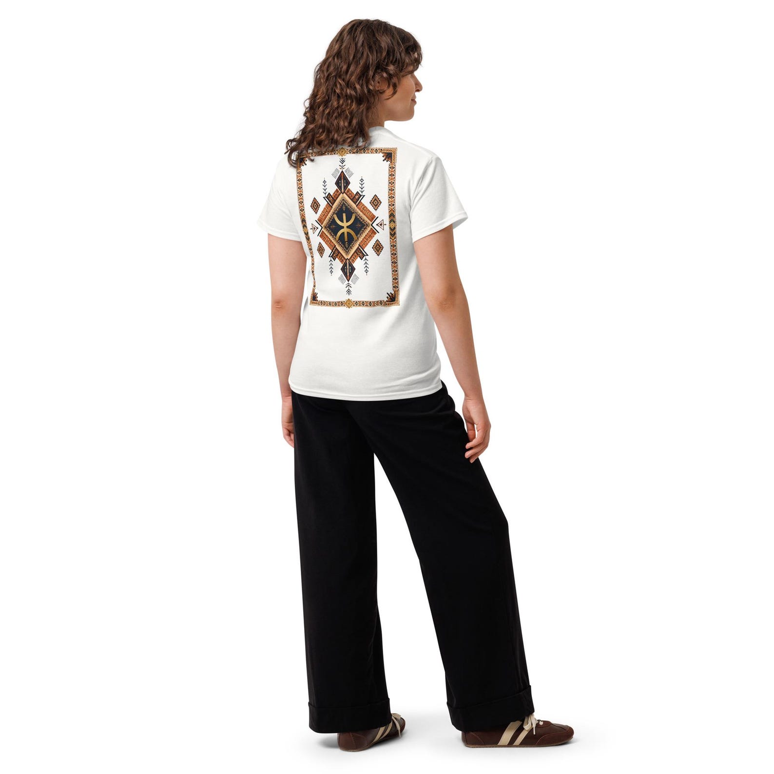 Berber Boho Shirt Yaz "Free Man" Symbol Tee
