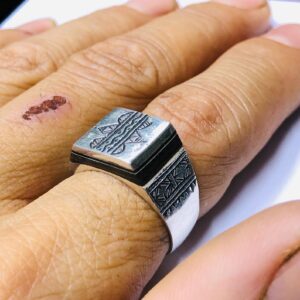 Handmade Amazigh Berber Tuareg Solid Silver Tribal Engraved Ring