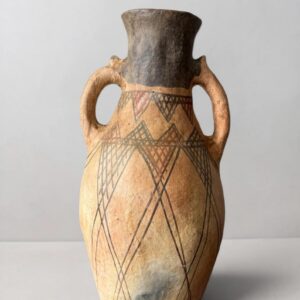 Berber Vintage Pottery Hand Painted Wabi Sabi Vase Decor