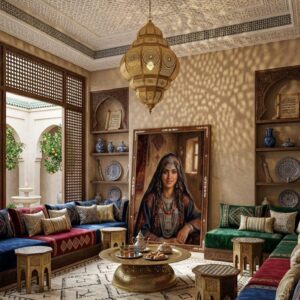 Amazigh Berber Woman Yaz Portrait Printable Digital Wall Art