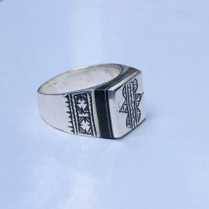 Handmade Amazigh Berber Tuareg Solid Silver Tribal Engraved Ring