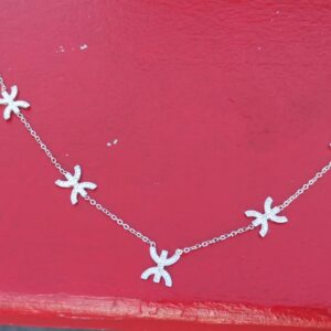 Five-Charm Amazigh Yaz Tifinagh Berber Kabyle Stainless Steel Necklace