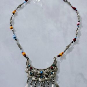 Berber Vintage Handmade Tribal Metal Boho Necklace Jewelry