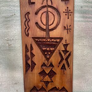 Berber Hand Carved Wooden Symbol Wall Art Decor