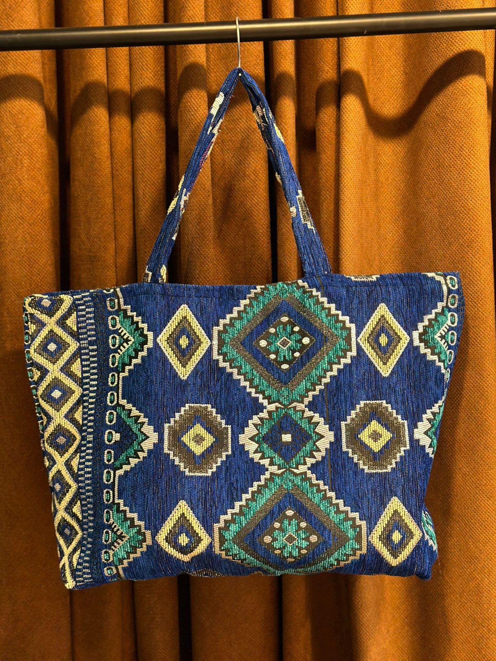 Berber Woven Tote Handmade Boho Shoulder Ethnic Bag