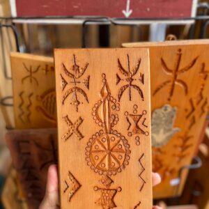 Berber Hand Carved Wooden Symbol Wall Art Decor
