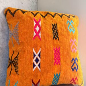 Berber Velvet Handmade Cushion Embroidered Velour Pillow Cover