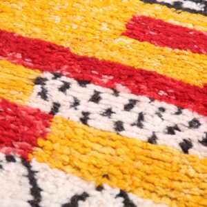 Berber Custom Design Wool Neutral Geometric Living Room Rug