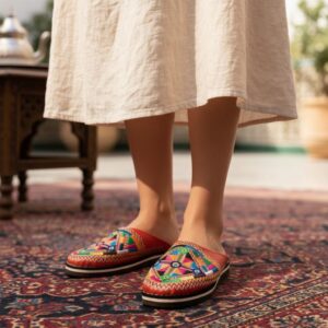 Berber Authentic Adouko Babouche Handmade Leather Babouche Shoes