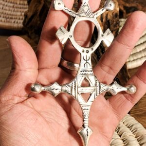 Amazigh Tuareg Symbolic Metal Necklace for Everyday Jewelry Styling
