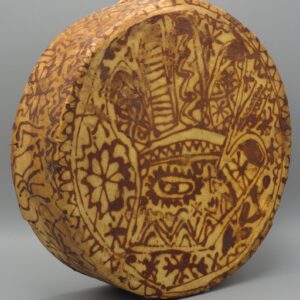 Berber Bendir Drum Hand-Painted Hamsa Hand Leather Wooden
