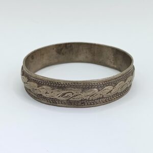 Berber Vintage Handmade Mixed Metal Twisted Tribal Bangle Bracelet