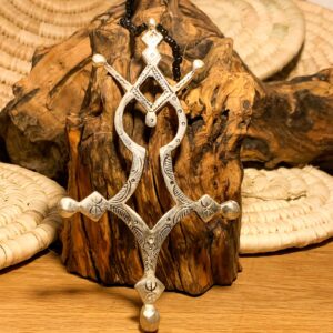 Amazigh Tuareg Symbolic Metal Necklace for Everyday Jewelry Styling