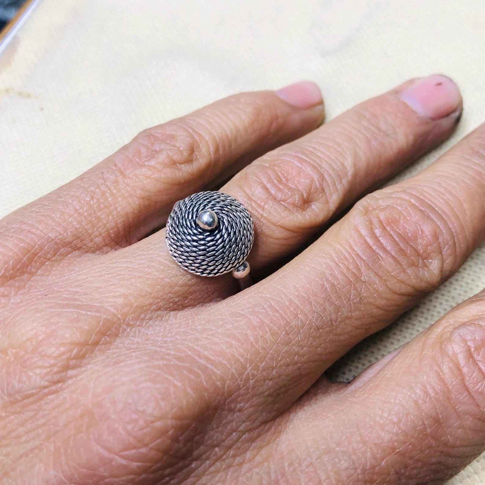 Amazigh Gravure amazighe Ring Silver Tribal Touareg Berbère