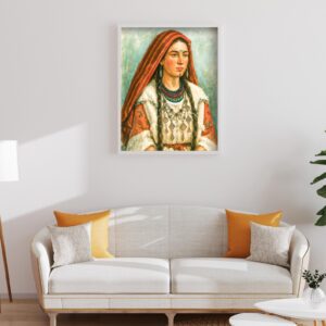 Amazigh Woman Berber Portrait Digital Art Print Carpet Rug