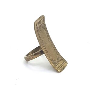 Berber Handmade Brass Tribal Statement Adjustable Boho Ring