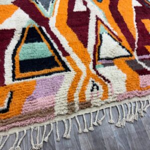 Berber Handmade Colorful Abstract Carpet Boho Area Rug