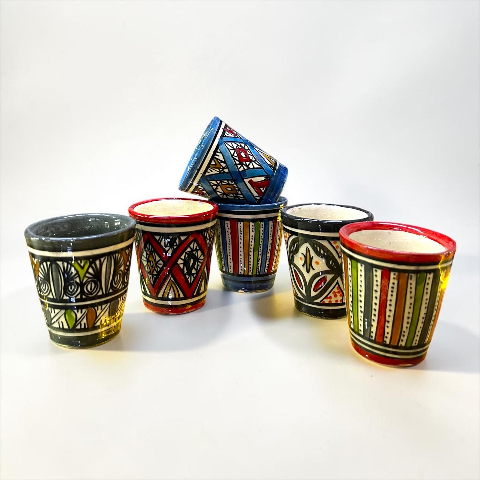 Berber Set Handmade Pottery Coffee Cups 60ml Mug
