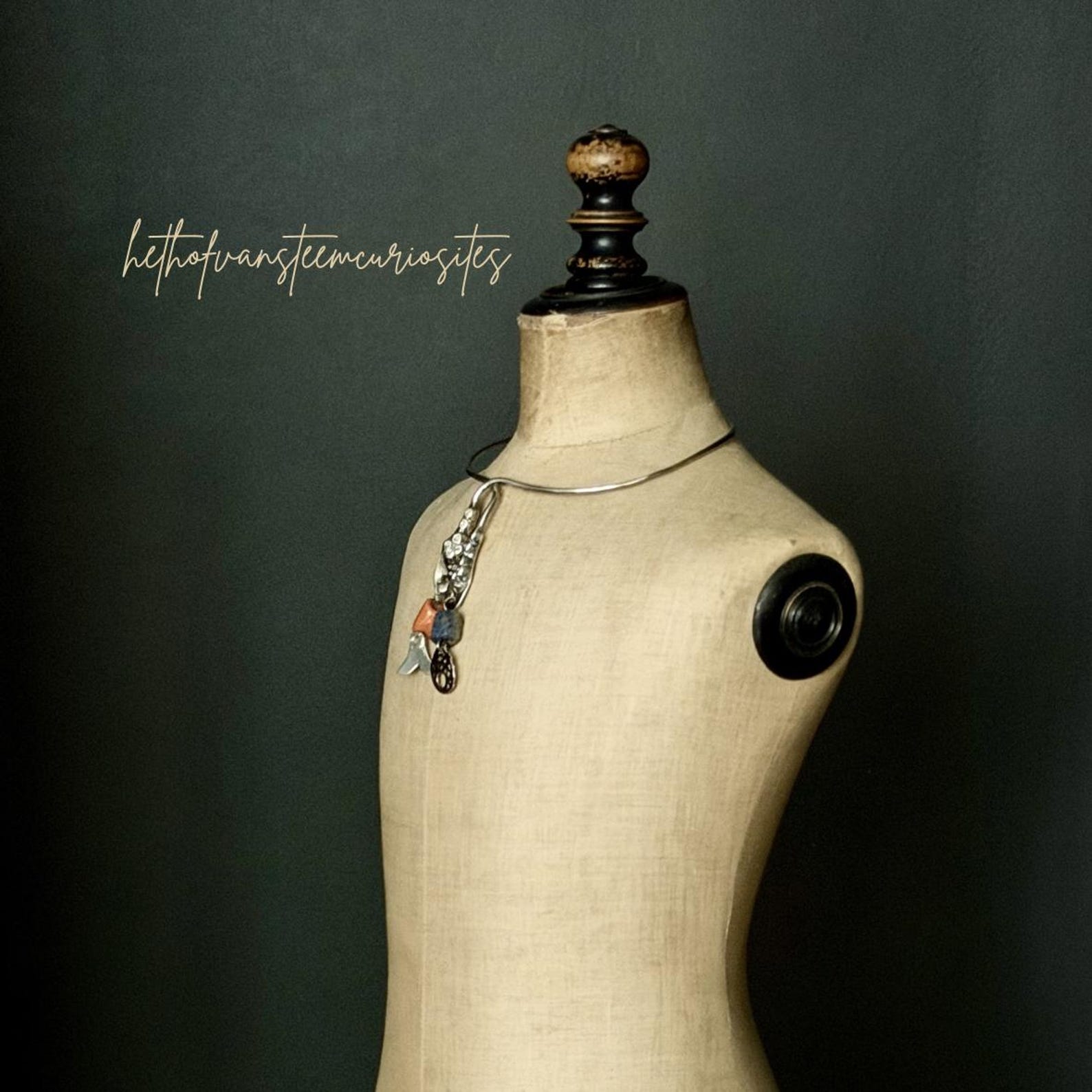 Amazigh Authentic Silver Necklace • South Tunesia 1945-1960 • Snake Heads