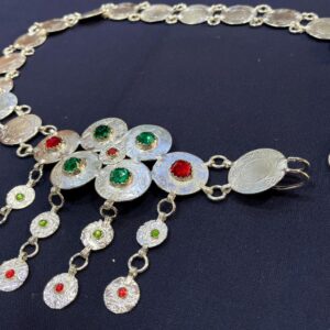 Berber Traditional Women’s s Silver-Plated Metal Ethnic Belt