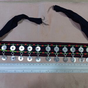 Traditional Amazigh Berber Tawnza Silver-Plated Coin Festive Tribal Headband