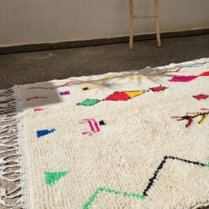 Berber Handmade Vintage Wool Boho Area Rug Neutral Decor