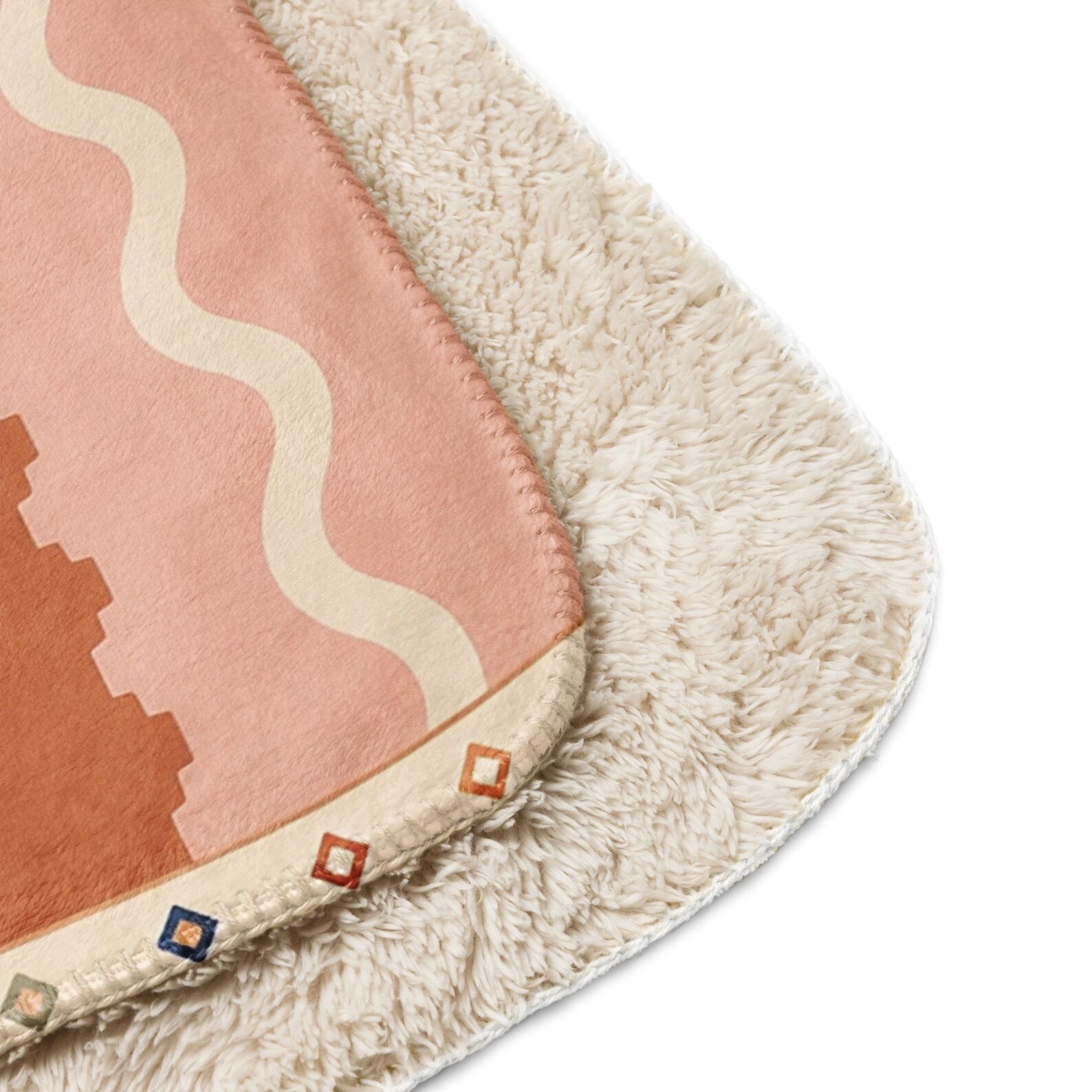 Berber Amazigh Pottery Symbol Soft Plush Sherpa Throw Blanket