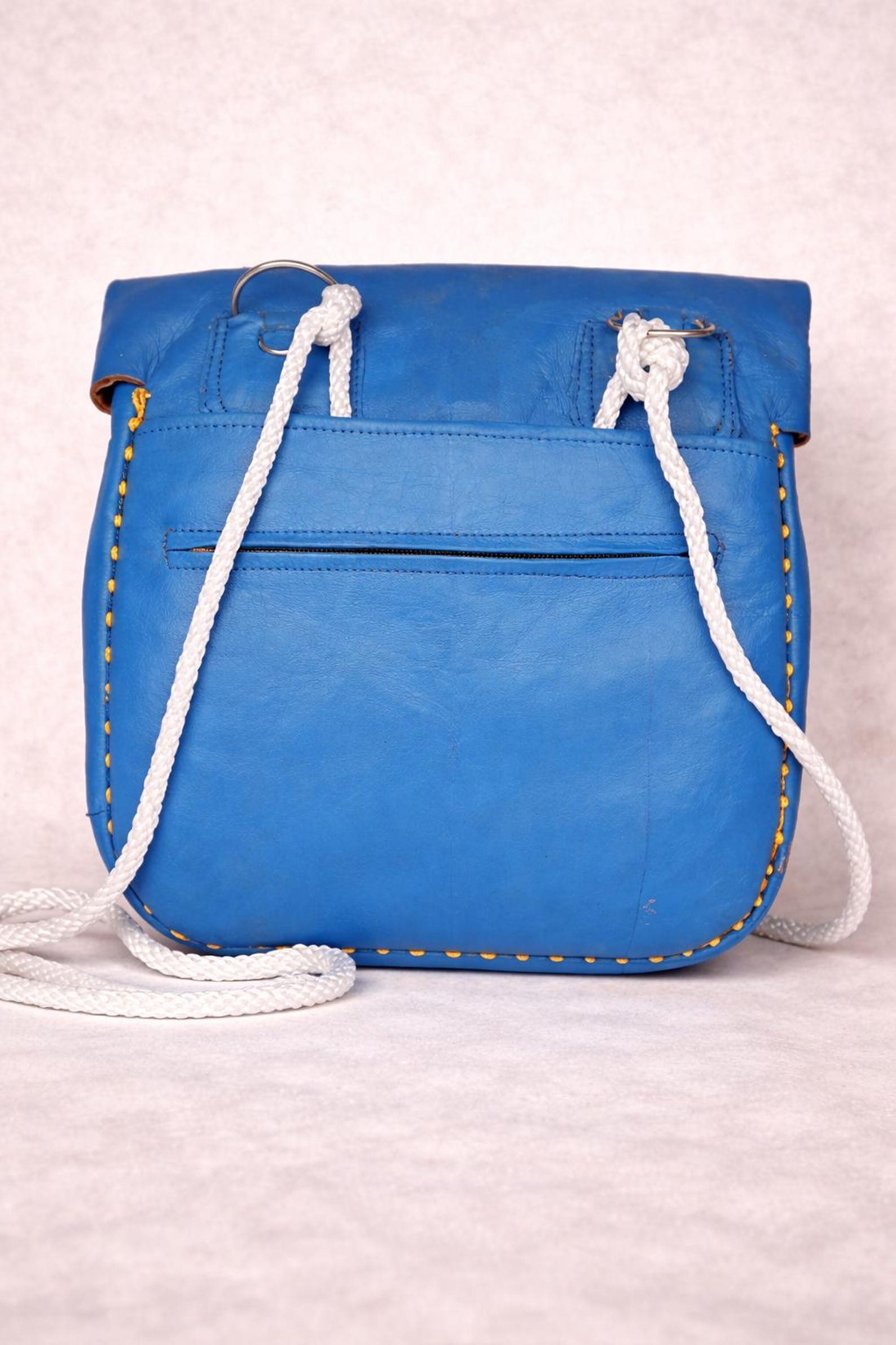 Berber Agrab Leather Handmade Souss Pouch Traditional Bag
