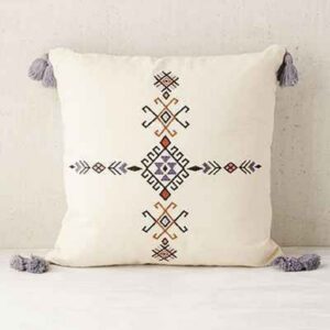 Berber Style Pillow Embroidery Pattern Duvet Cover Design