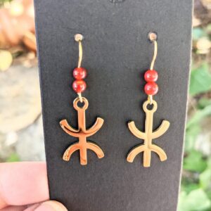 Amazigh Boucles d oreilles YAZ tifinagh acier inoxydable