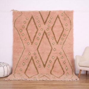 Custom Amazigh Berber Wool Living Room Handmade Bohemian Rug
