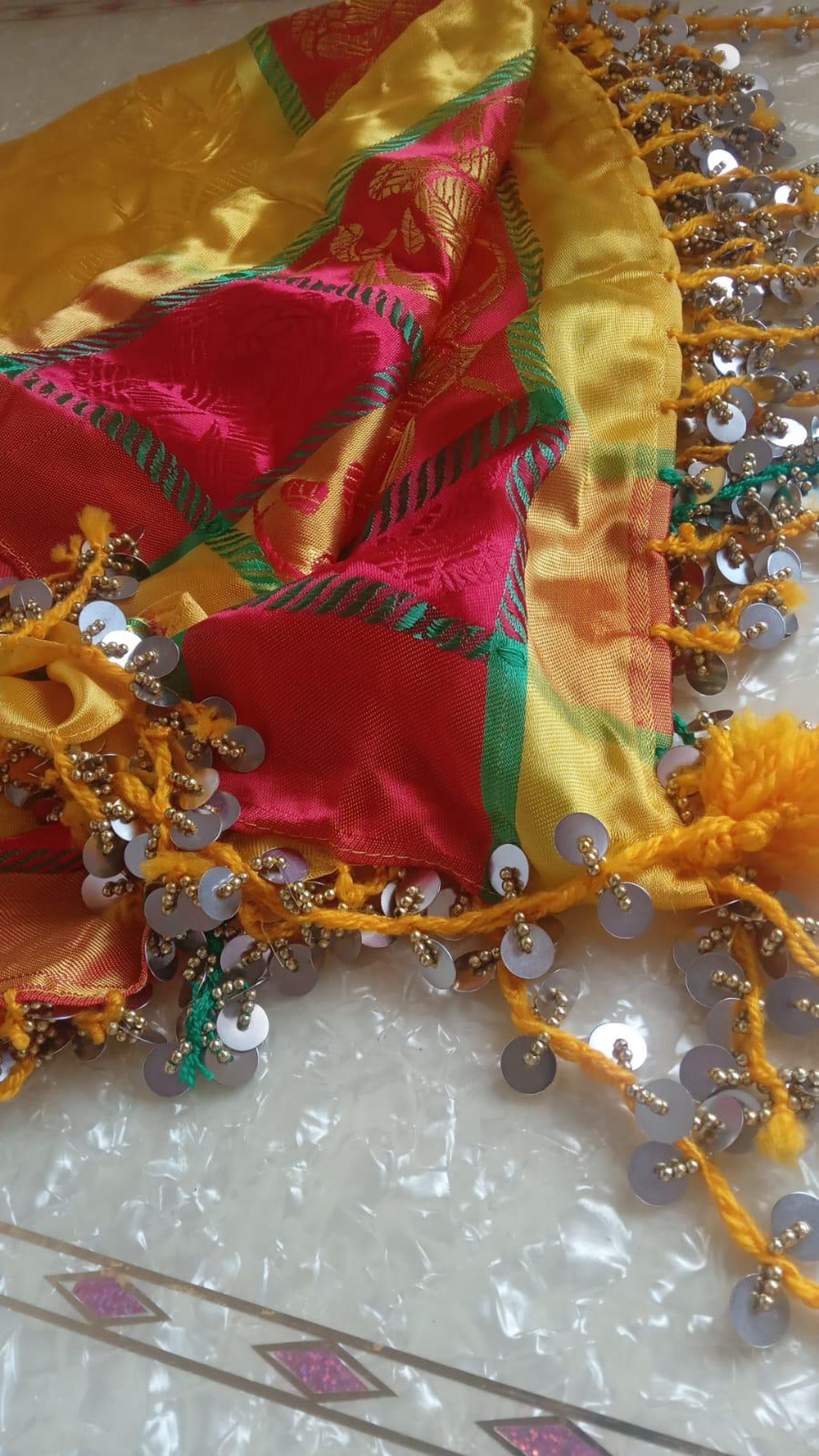 Berber Handmade Silk Belt Traditional Headpiece Multi-Use Headband