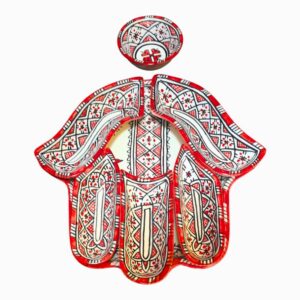 Amazigh Elegant Serving Set Pieces Handmade Ceramic Piece