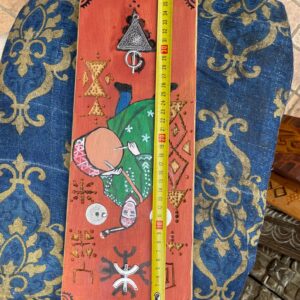 Berber Hand-Painted Wooden Musician Drum Wall Art Decor