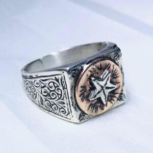 Handmade Berber Tuareg Engraved 925 Sterling Silver Adjustable Ring
