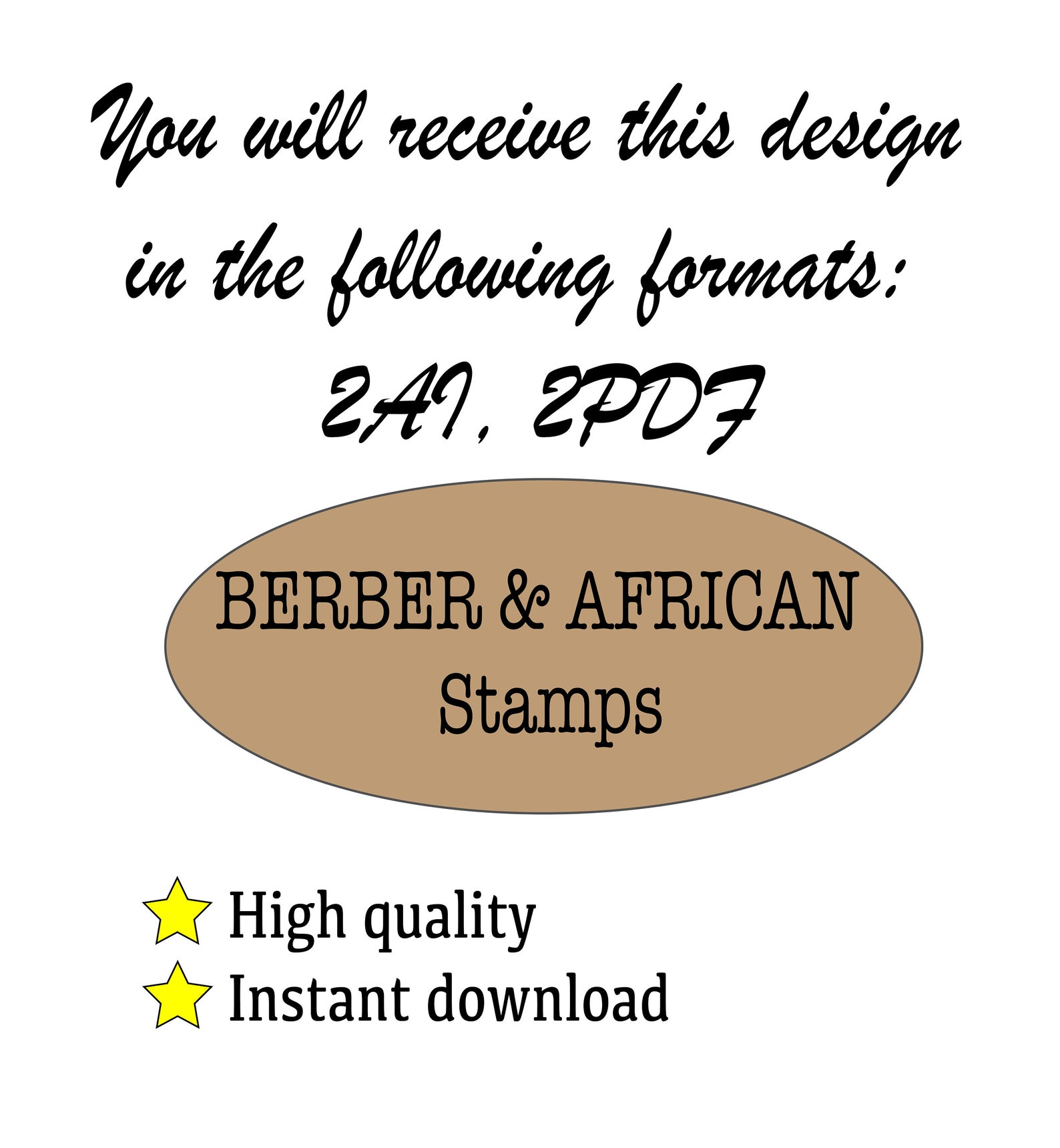 Amazigh Berber Kabyle Tattoo Symbols Tribal Pattern Digital Download
