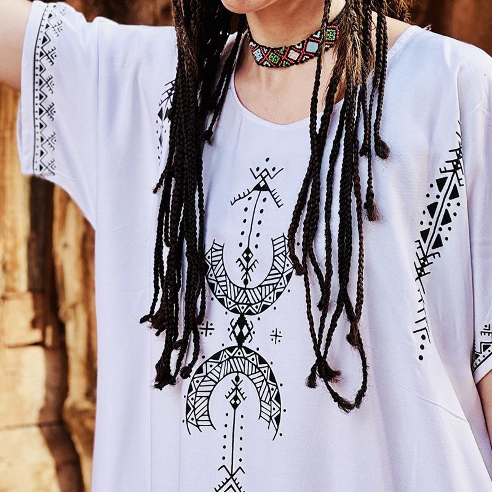 Berber Gandora Dress Symbol Handmade Boho Artisan Kaftan