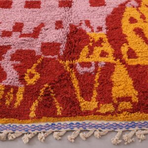 Berber Wool Geometric Neutral Living Room Rug Design
