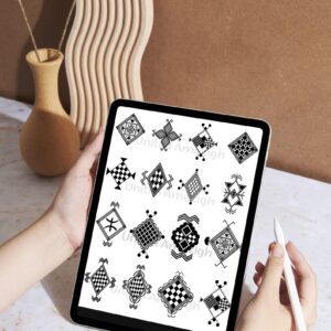 Berber Amazigh Kabyle Tattoo and Henna Pattern Digital Download