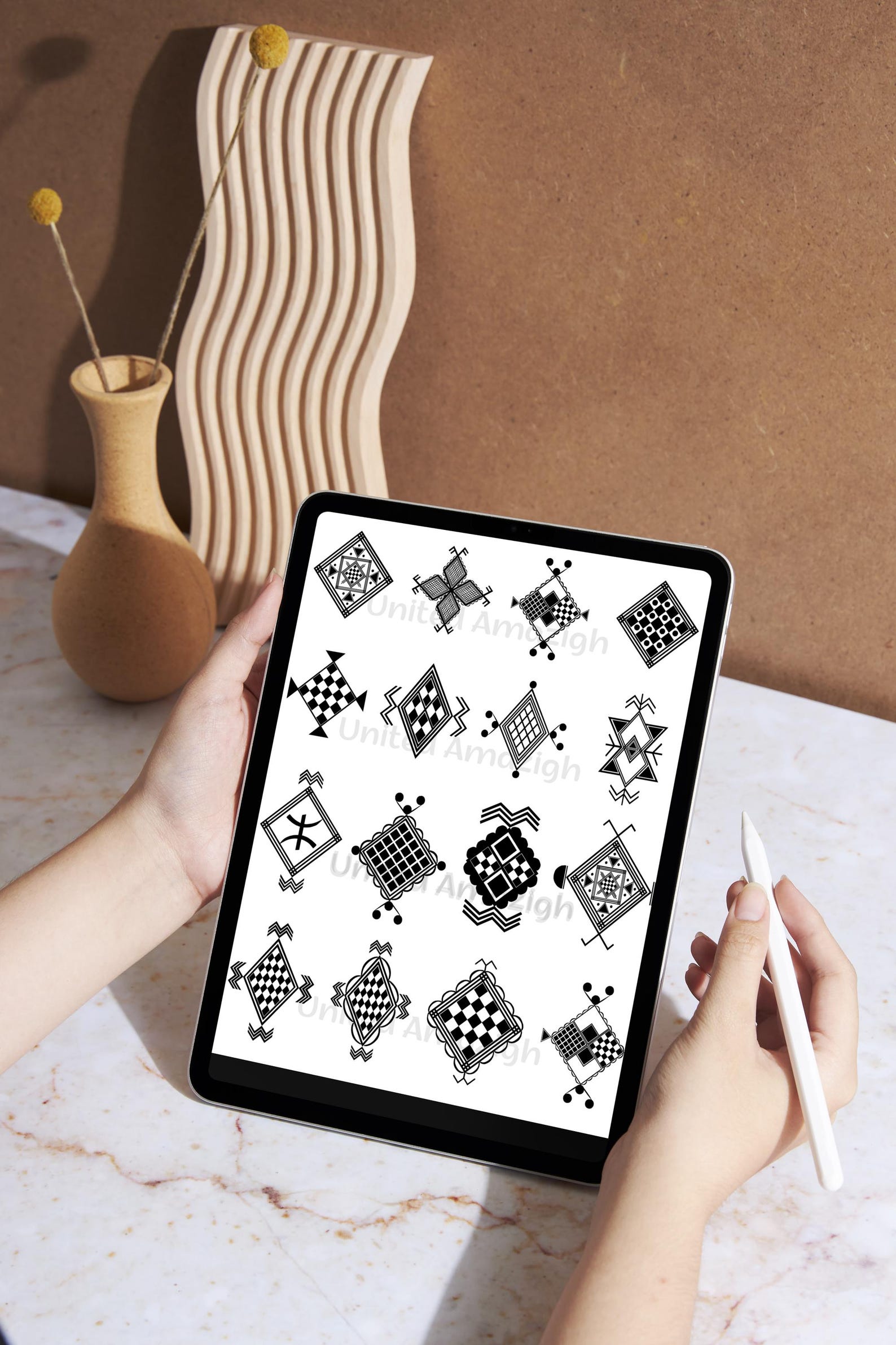 Berber Amazigh Kabyle Tattoo and Henna Pattern Digital Download
