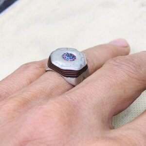 Amazigh Jewelry Traditionnels Marocains Ring Berbère Silver Handmade